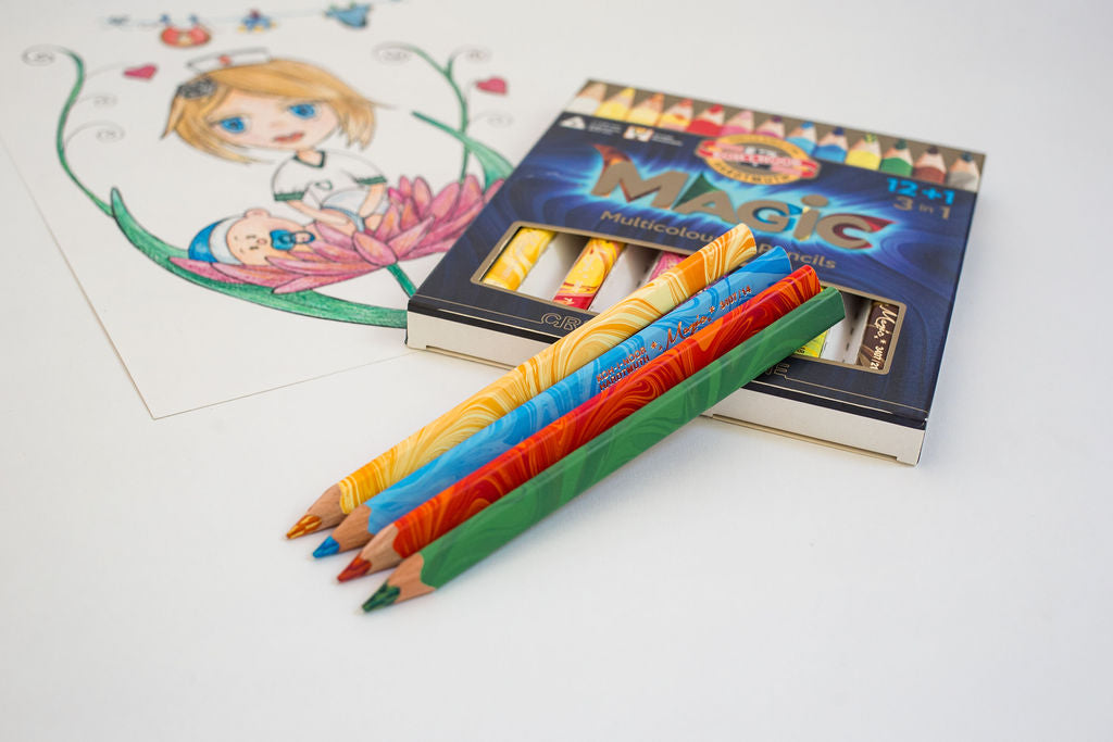 Crayons de couleur Gamme Magic Koh I Noor