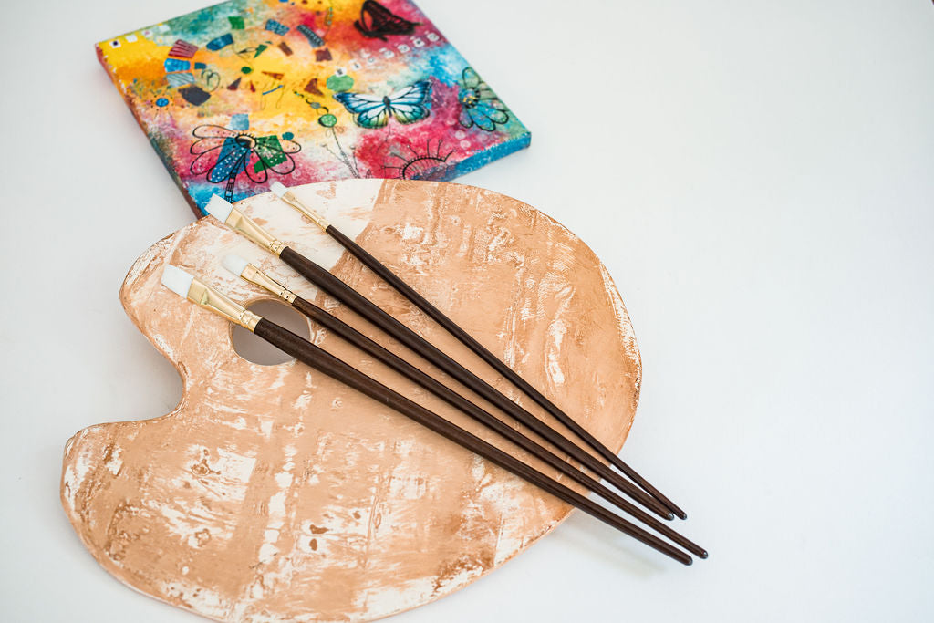 Set de pinceaux acrylique et aquarelle plats