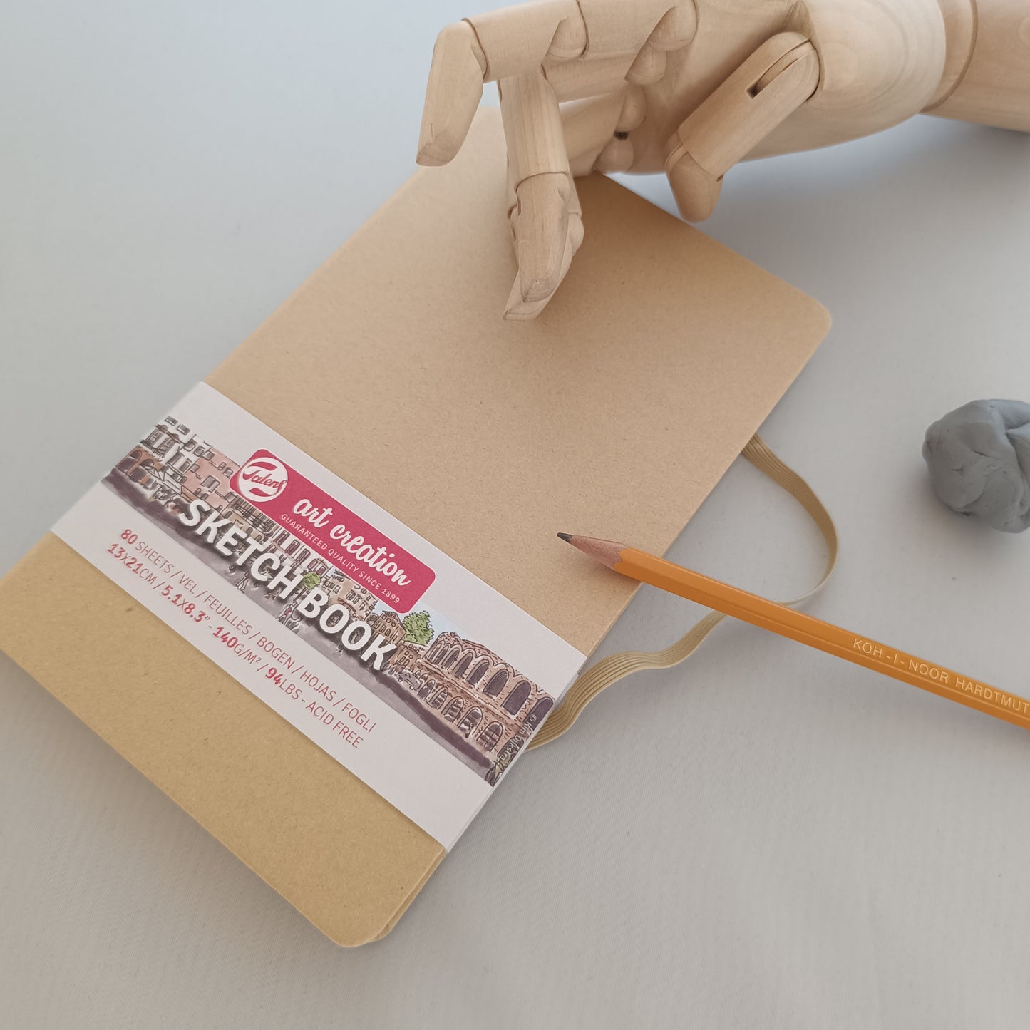 Cahier de croquis kraft 13x21cm