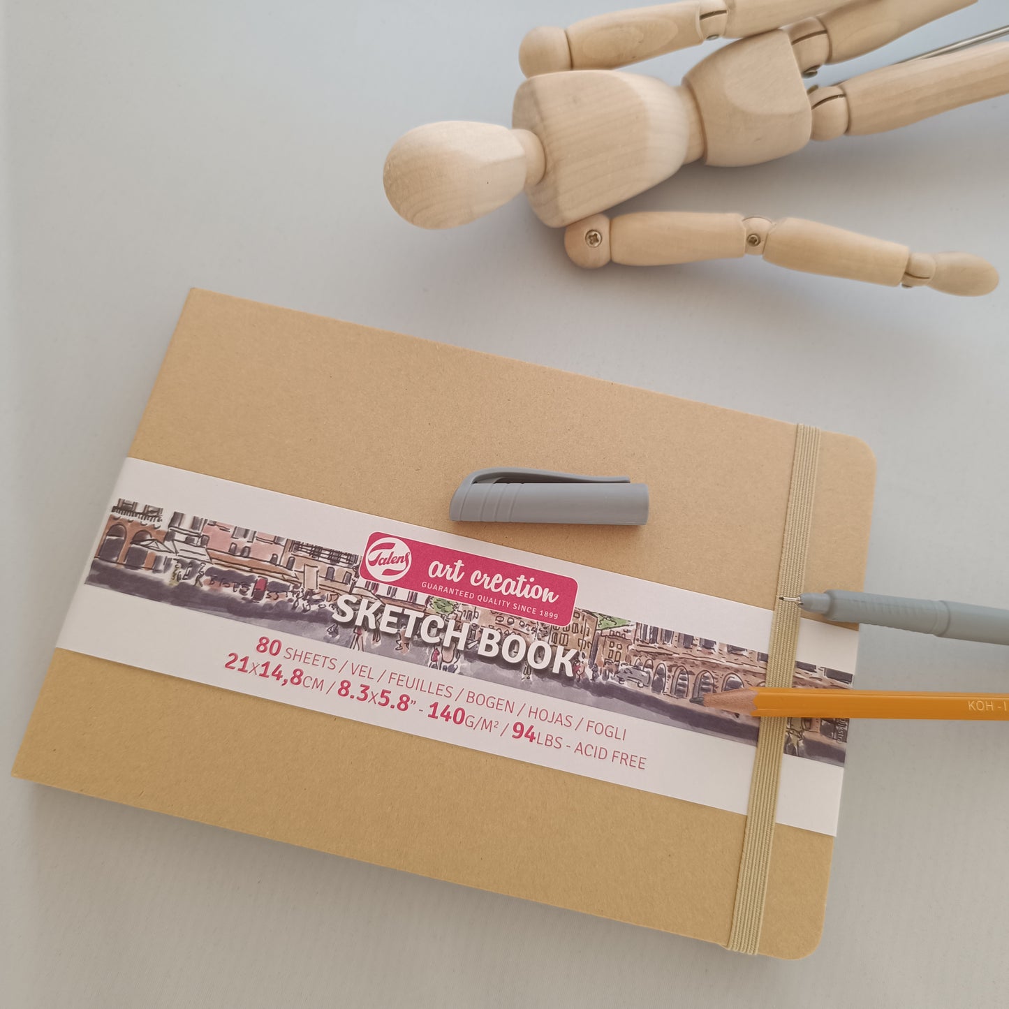 Cahier de croquis kraft 21x15cm