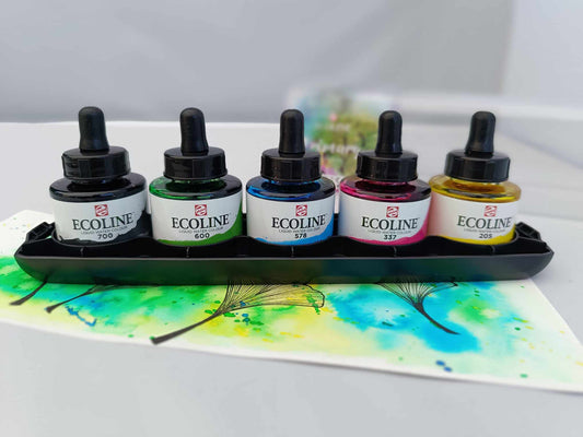 Encre Ecoline liquide set Primaire de 5 flacons
