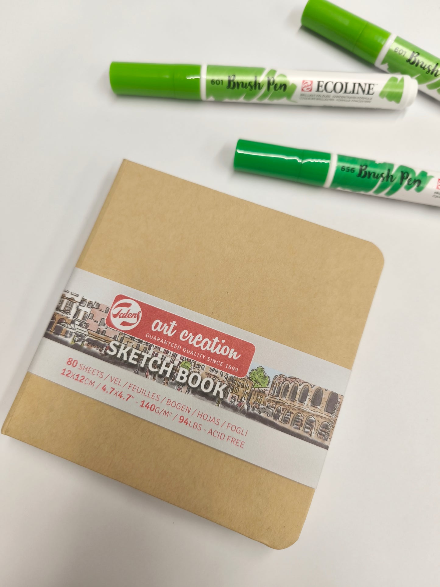 Cahier de croquis kraft 12X12 cm