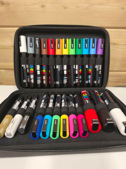 Pochette de marqueurs à base d’eau et d’encre POSCA