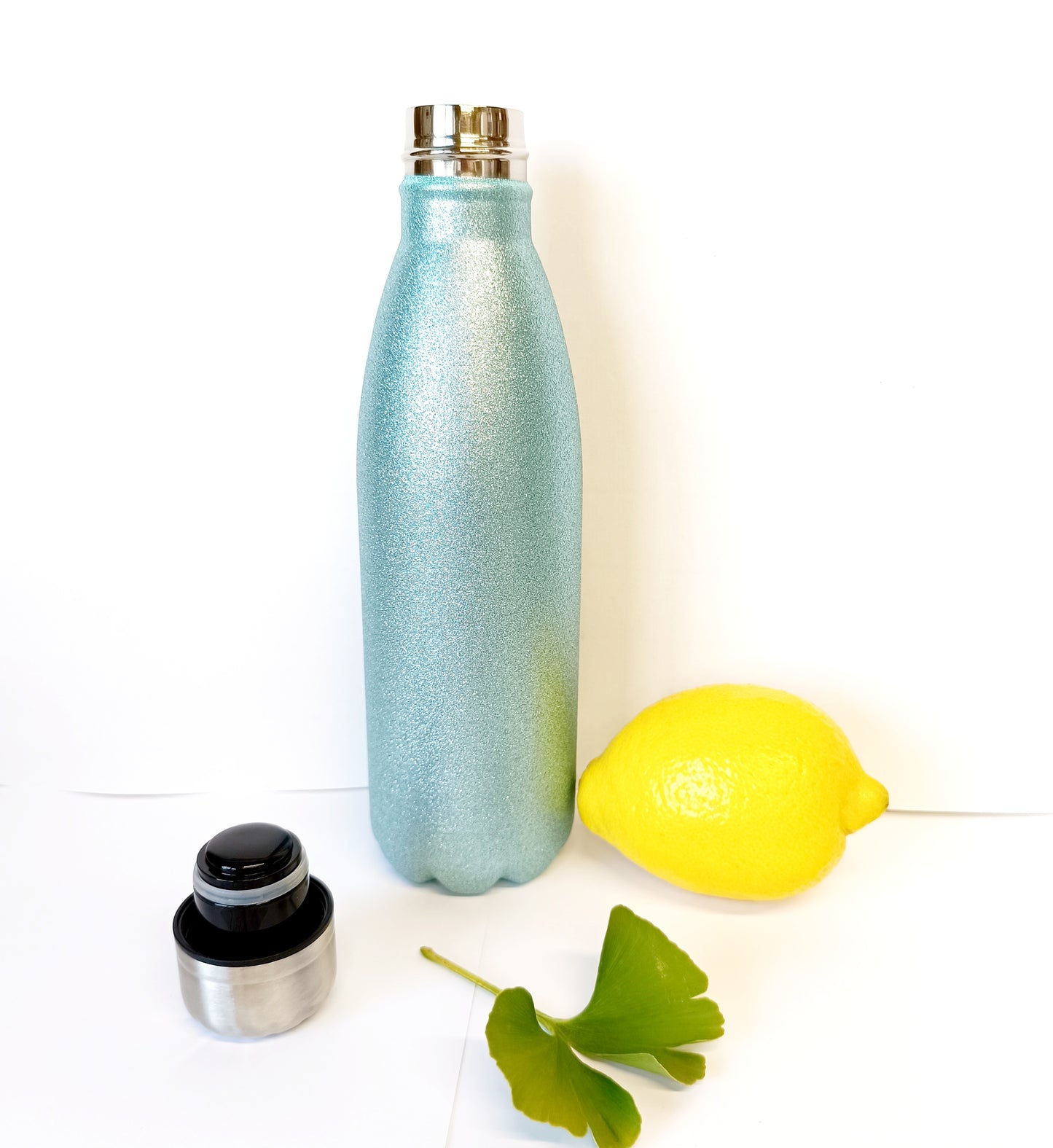 Bouteille isotherme 500 ml pailletée bleu